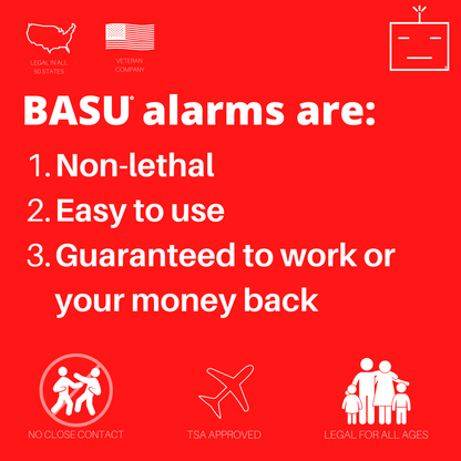 BASU® Emergency Alarm 130dB (All Ages/M/F/O) - USB Rechargeable